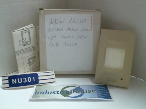 NEW NU301 NUTEK Motion Sensor Light Switch NEW OLD STOCK
