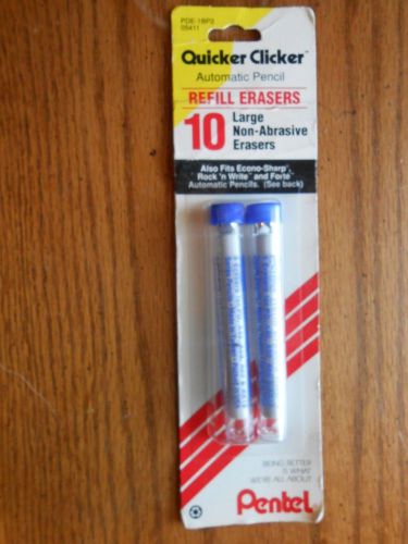 Pentel Quicker Clicker Automatic Pencil REFILL ERASERS 10