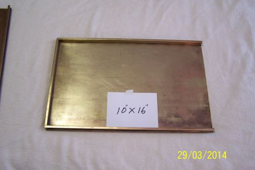 Printers Galley 10 &#034; X 16 &#034; SOLID BRASS. Barnhart Brothers &amp; Spindler      #2