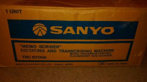 Sanyo TRC-8700A Memo Scriber Standard Cassette Desktop Transcriber