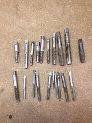 LOT: Assorted Taps Machinist Tooling 20 Pieces - Vintage - Barn Find