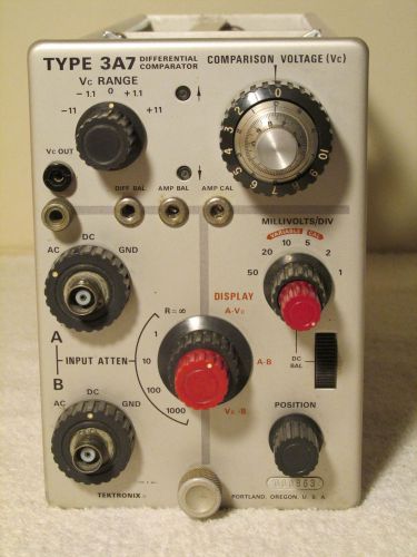Tektronix  3A7  Differential Comparator Plug-in    ( Clean Condition )