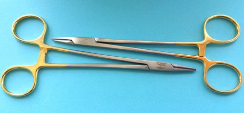 Set of 2tc crile wood needle holder forceps 14cm vetrinary,srgical instrument ce for sale