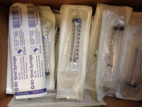 BD Syringes Sterile Latex Free 10 mL Slip-lok 301604