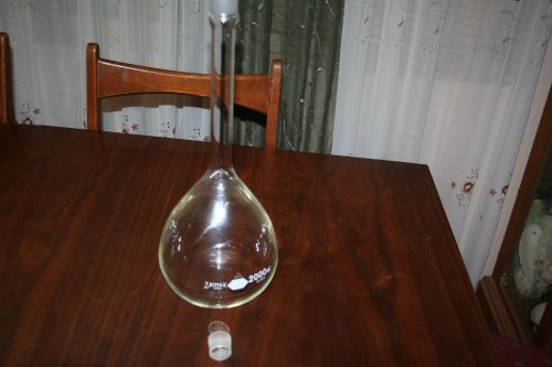 Volumetric Flask 2000ml - Kimax with Stopper for Lab SHIPS FREE