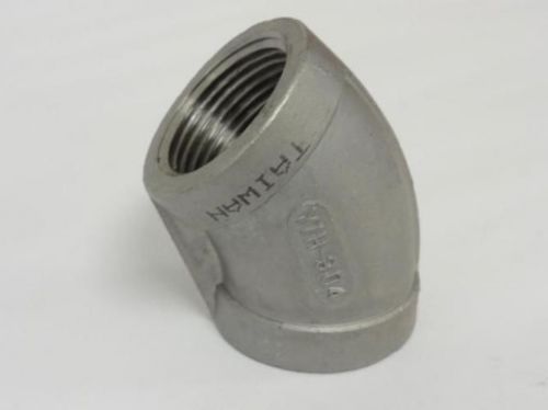 88910 New-No Box, MFG- MDL-Unkn88910 Elbow, 1&#034; NPT, 45 Degree, Stainless 304