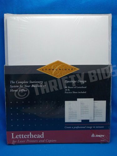 Avery Communique PINSTRIPE DESIGN Letterhead Paper 28 lb Laser Printers Copiers