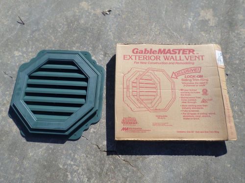 MID AMERICA NEW GABLE VENT  22&#034; Octagon Gablemaster 028 Forest Green