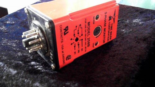 Time Mark Corporation 3 Phase Monitor Model 258B For Use On 160-240VAC 60Hz