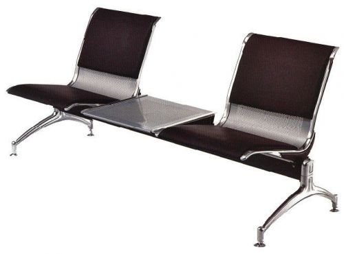 #YA3603 SALON - BARBER AIRPORT RECEPTION  WAITING ROOM BENCH 2-SEAT w/table
