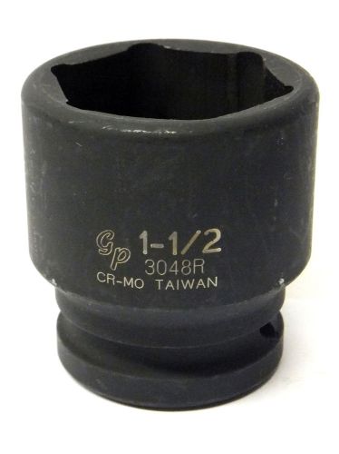 Grey pneumatic 3/4&#034; drive x 1-1/2&#034; standard length impact socket 3048r for sale