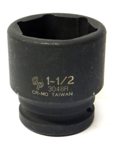 Grey Pneumatic 3/4&#034; Drive x 1-1/2&#034; Standard Length Impact Socket 3048R