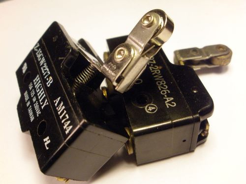 ( 2 PC. ) MICRO/HIGHLY LIMIT SWITCHES BZ-2RW826-A2/Z-15GW2277-B, ONE OF EACH,NOS