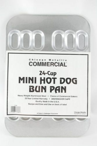 Commercial 24-Cup Mini Hot Dog Bun Pan