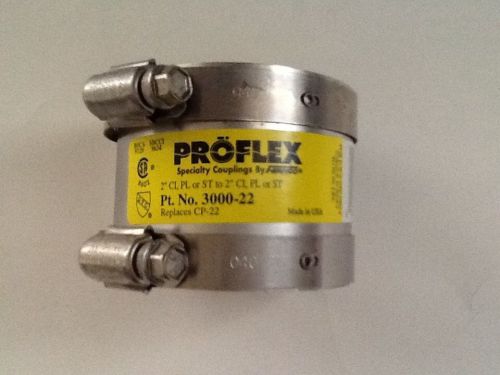 2&#034; fernco proflex shielded specialty couplings pt. no. 3000-22... for sale