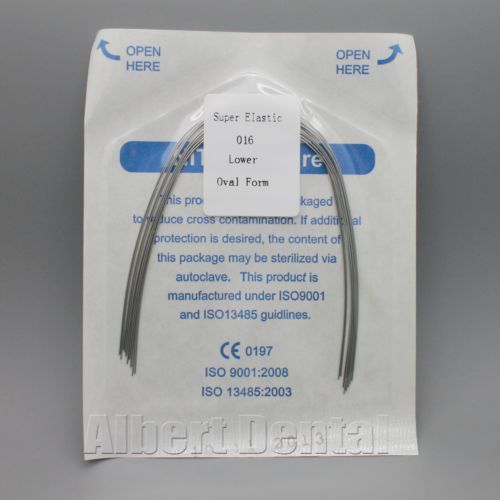 1 bag supper elastic niti arch dental orthodontic wire(round) 016 lower for sale