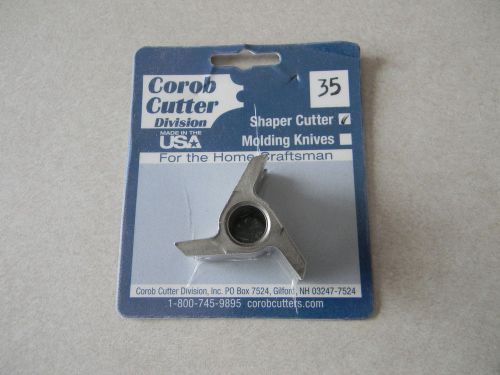 Shaper cutter, 3-wing, 1/2&#034; bore, 1/2&#034; nosing shaper cutter for sale