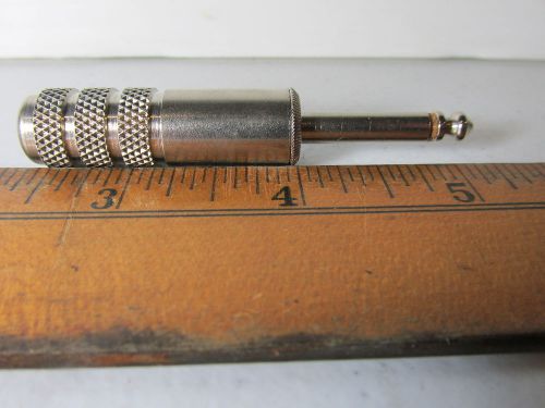 VINTAGE 3/16&#034; MONO PHONE PLUG-2 CONDUCTOR--SWITCHCRAFT???--BARREL IS 1 1/4&#034; LONG