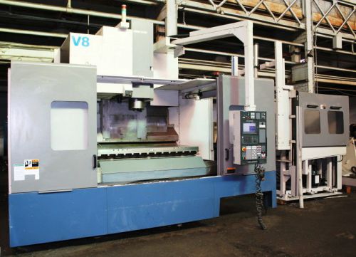 2001 mori-seiki mv653-50 vertical machining center w/factory pallet system for sale