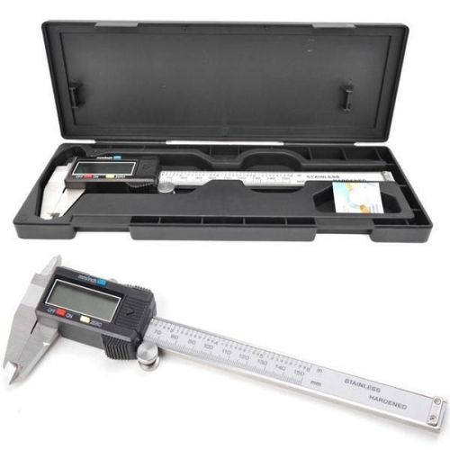 6&#034; inch/150mm stainless steel electronic lcd digital vernier caliper micrometer for sale