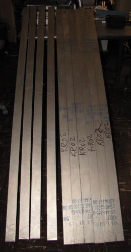 Titanium Plate - Flat Bar Grade 2, 1/2&#034; x 2-1/8&#034; x 6&#034; or LONGER