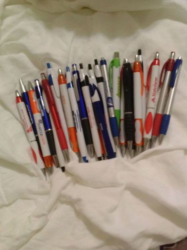 25 Lot Misprint Ink Pens with soft grip/ Black INK FREE SHIPPING!!!