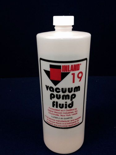 Vacuum pump oil 1 liter  inland 19 alcatel welch varian for sale