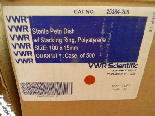 Vwr scientific disposable petri dishes 100 x 15mm for sale