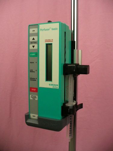 Baxter braun perfusor basic auto syringe iv infusion pump c cell battery powered for sale