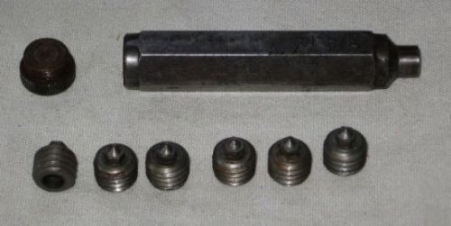 Vintage hermann mfg co tap &amp; die style hand tool set*machinist*threads*3/8-16*nr for sale