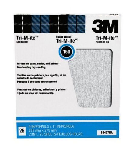 3M 88600NA Pro-Pak Tri-M-ite Fre-Cut 99427NA Sanding Sheets, 9-in by 11-in,