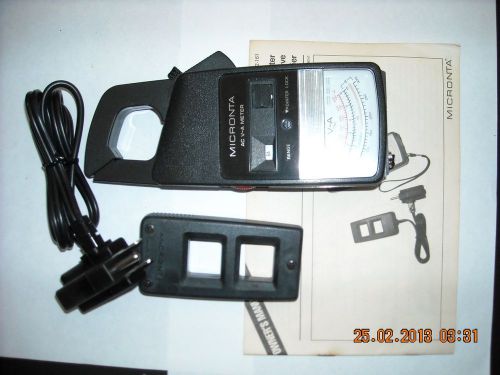 MICRONTA AC VOLT/AMMETER WITH INLINE PICK-UP MULTIPLIER