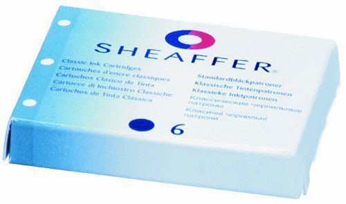 Sheaffer Skrip Ink Cartridges, Blue Black,2 Boxes Of 6 Cartridges,(SR/96213)
