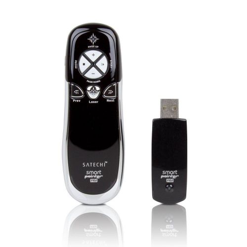 SP800 Smart-Pointer 2.4Ghz RF Wireless Presenter w/ Mouse Function - Black
