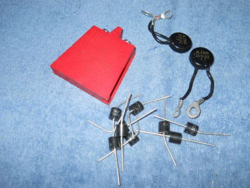 12) asst circiut protection devices- transorbs &amp; mov&#039;s, good parts, several type for sale