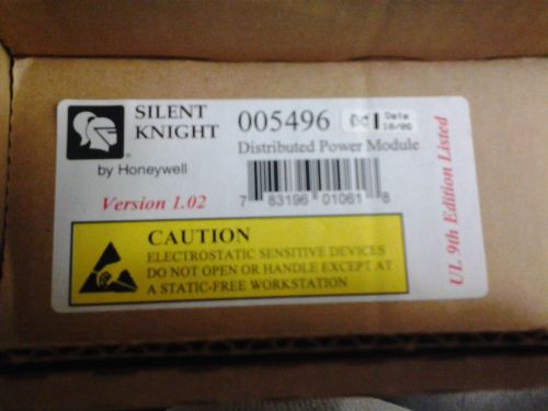 Silent Knight by Honeywell  SK-5496  Distributed power Module 5496 New sealed