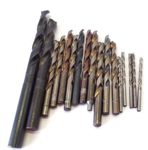 Lot of M42 Cobalt Drill Bits Large and Small Sizes