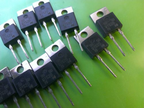 [10 pcs] MUR1520 Ultra- Fast Recovery  Diode 15A 200V 35ns TO220AC Motorola