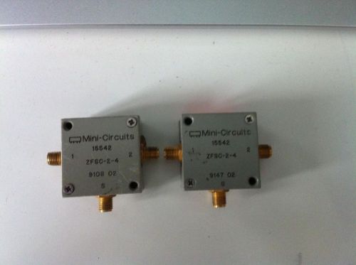 LOT OF 2 MINI-CIRCUITS COAXIAL POWER SPLITTER/COMBINER ZFSC-2-4 0.2 to 1000 MHz