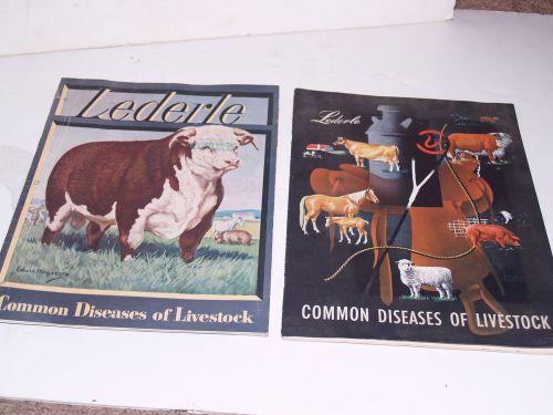 Vintage Lederle-Common Diseases of Lifestock-1949 and 1950