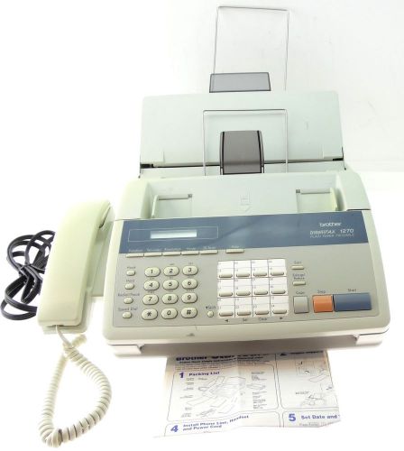BROTHER IntelliFAX-1270e Plain Paper Small Business Fax Machine #IntelliFAX1270