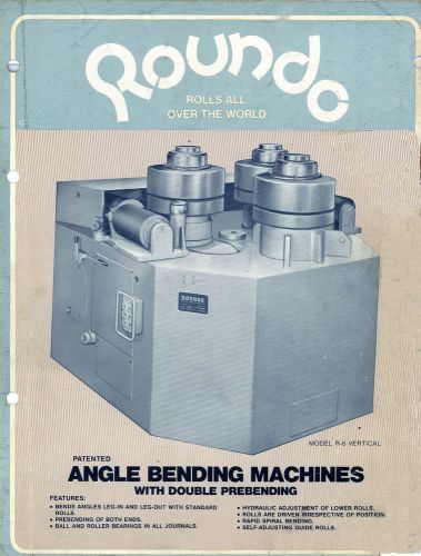 ROUNDO Angle Bending Machines Manual &amp; Parts &lt;&lt;Set Up &amp; Guide for Good Results&gt;&gt;