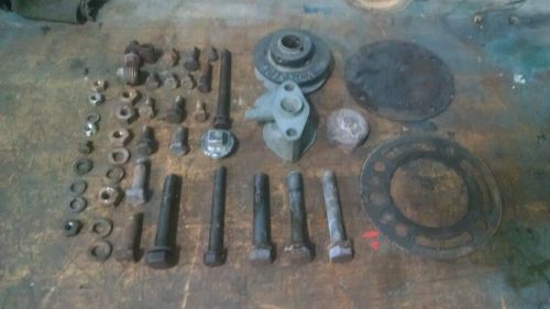 Old McCormick Deering International IH LA LB Engine Gas Cap Bolt Lot Pulley