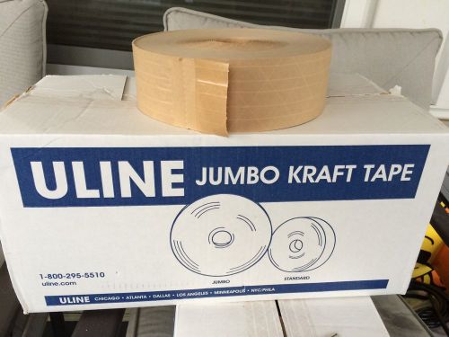 ULINE GUMMED TAPE REINFORCED 1000 FEET EA !! JUMBO SIZE!! FREE SHIPPING!!