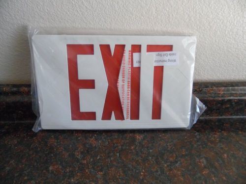 12&#034;x7.5 exit sign red transparent plastic cover for sale