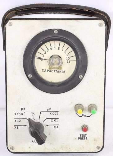 Vintage capacitor capacitance tester testing equipment for sale