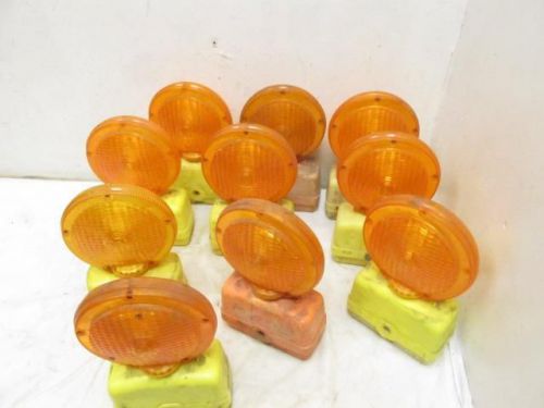 10 road traffic barricade amber yellow flasher hazard flashing warning light led for sale