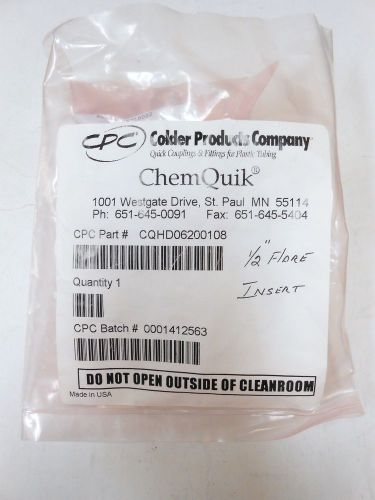 NEW CHEMQUIK CQHD06200108 1/2&#034; FLARE IN LINE INSERT W/MALE CONNECTOR