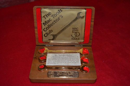 Mac tools 24k gold plated 50th anniversary 1988 limited wrench set for sale