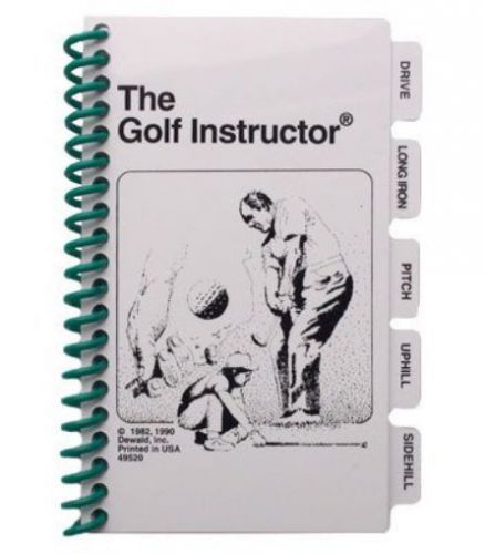 Golf instructor booklet for sale